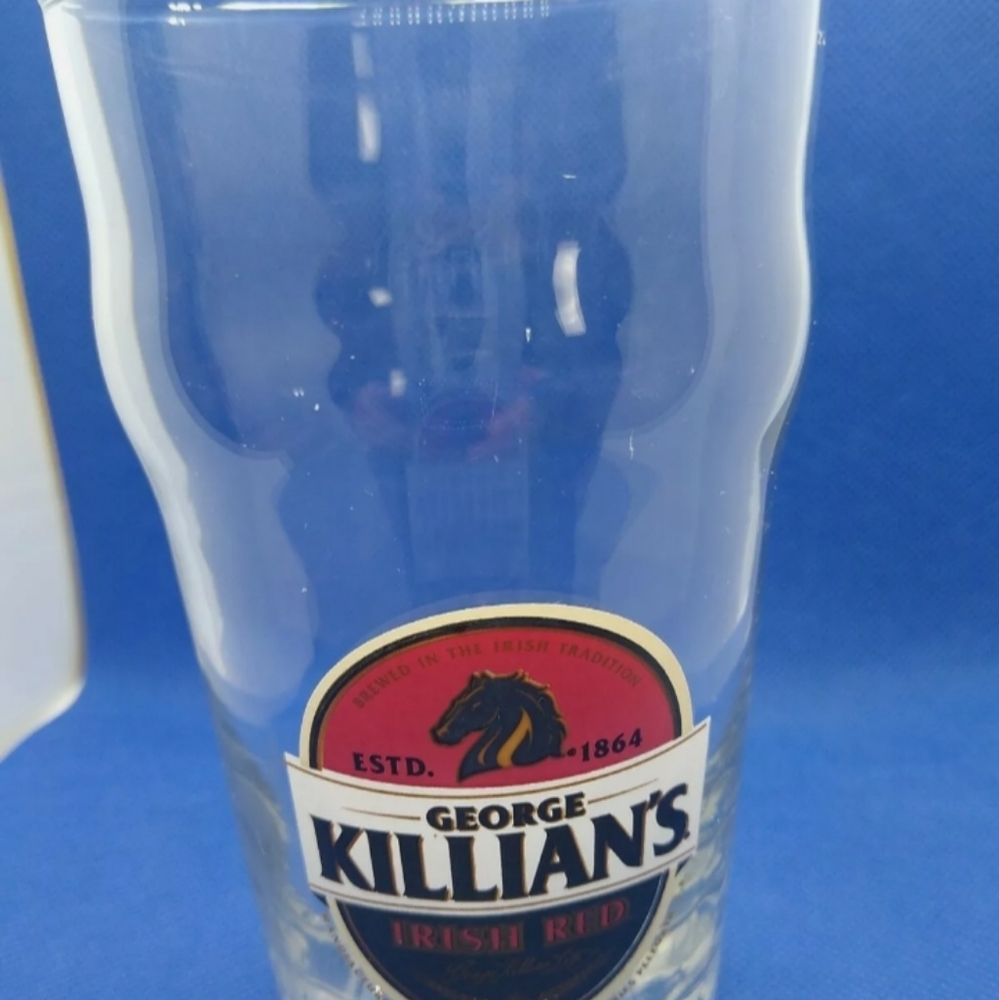 GEORGE KILLIANS IRISH RED PINT BEER GLASS, EXCELLE